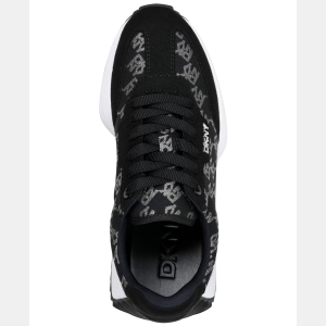 DKNY Women's Naples Checkered Running Sneakers - Black/Nickel - Image 5