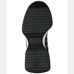DKNY Women's Naples Checkered Running Sneakers - Black/Nickel - Image 6
