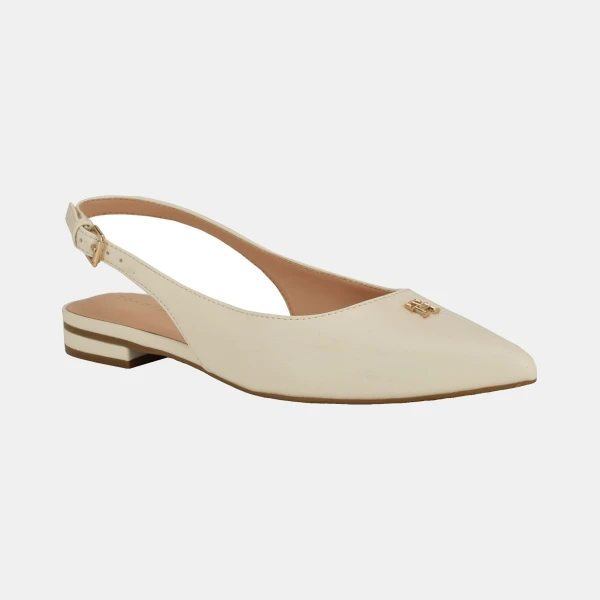 Tommy Hilfiger Women's Velina Pointed Toe Slingback Flats - Ivory