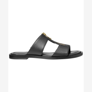 Michael Kors Women's Berkley Slip-On Flat Sandals - Black Leather - Image 3