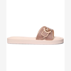 Michael Kors Women's MK Pool Slides Sandals - Rose Gold Sparkle - Image 3