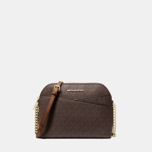 Jet Set Travel Medium Logo Dome Crossbody Bag
