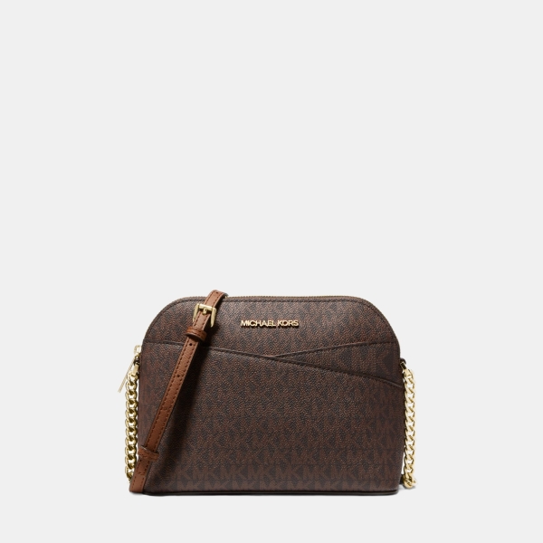 Jet Set Travel Medium Logo Dome Crossbody Bag