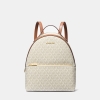 Sheila Medium Logo Backpack - VANILLA