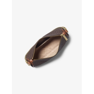 Carmela Medium Signature Logo Convertible Crossbody Bag - Brown - Image 3