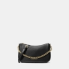 Michael Kors Outlet Carmela Medium Pebbled Leather Convertible Crossbody Bag - BLACK