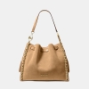Mina Large Suede Chain Shoulder Bag