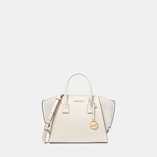 Avril Small Pebbled Leather Satchel