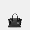 Michael Kors Outlet Avril Small Signature Logo Satchel