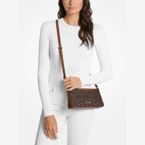 Arden Medium Printed Signature Logo Crossbody Bag - Image 4