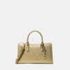 Arden Metallic Top-Zip Satchel