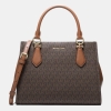 Michael Kors Outlet Marilyn Medium Signature Logo Convertible Satchel