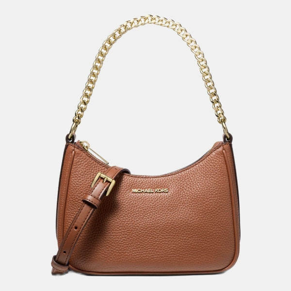 Michael Kors Outlet Jet Set Travel Small Pebbled Leather Convertible Crossbody Bag