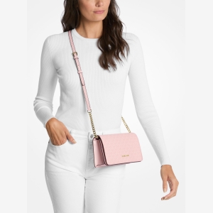Michael Kors Outlet Jet Set Medium Signature Logo Crossbody Bag - Image 4