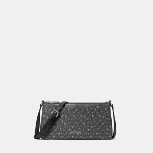Michael Kors Outlet Arden Medium Printed Signature Logo Crossbody Bag