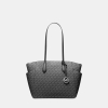 Michael Kors Outlet Marilyn Medium Signature Logo Tote Bag - BLACK