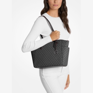 Michael Kors Outlet Marilyn Medium Signature Logo Tote Bag - Image 4
