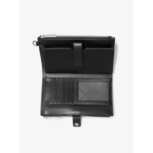 Jet Set Large Ombré Signature Logo Wristlet - Black Combo - Image 3