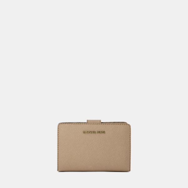 Michael Kors Outlet Medium Crossgrain Leather Wallet