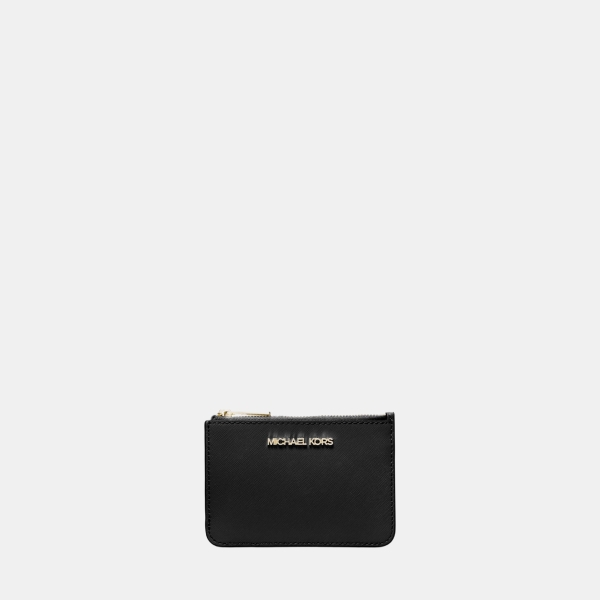 Michael Kors Outlet Jet Set Travel Small Saffiano Leather Coin Pouch