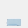 Large Pebbled Leather Continental Wallet