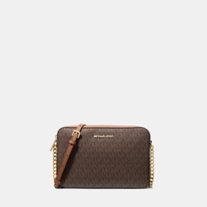 Jet Set Large Printed Logo Crossbody Bag