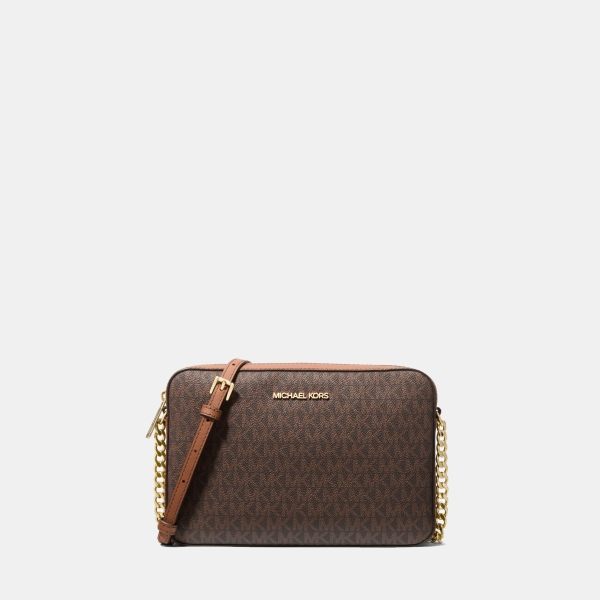 Jet Set Large Printed Logo Crossbody Bag