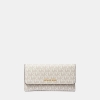 Jet Set Large Logo Trifold Wallet - Vanilla