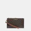 Jet Set Travel Signature Logo Smartphone Wallet - Brown