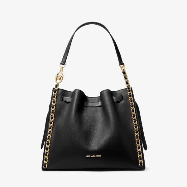 Michael Kors Outlet Mina Large Chain Shoulder Bag