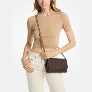 Michael Kors Outlet Medium Logo Convertible Crossbody Bag - Image 5