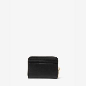 Michael Kors Outlet Jet Set Travel Medium Saffiano Leather Wallet - BLACK - Image 4