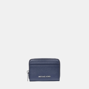 Jet Set Travel Medium Saffiano Leather Wallet - Navy