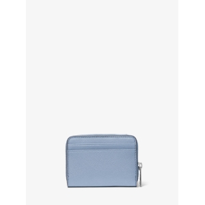 Jet Set Travel Medium Saffiano Leather Wallet - Pale Ocean - Image 4