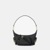 Michael Kors Outlet Merritt Small Signature Logo Convertible Shoulder Bag - BLACK