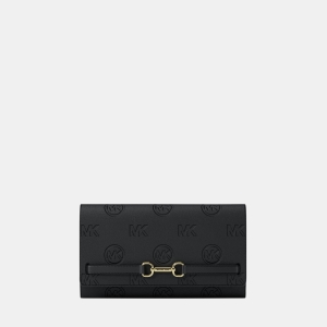 Michael Kors Outlet Carson Large Logo Debossed Wallet