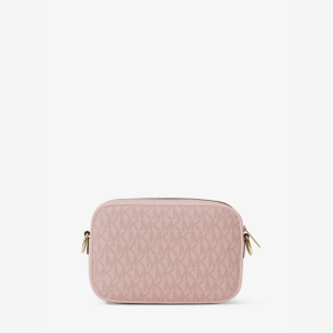 Michael Kors Outlet Jet Set Small Signature Logo Camera Crossbody Bag - POWDER BLUSH - Image 4
