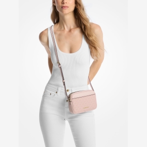 Michael Kors Outlet Jet Set Small Signature Logo Camera Crossbody Bag - POWDER BLUSH - Image 5