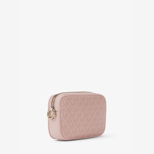 Michael Kors Outlet Jet Set Small Signature Logo Camera Crossbody Bag - POWDER BLUSH - Image 6