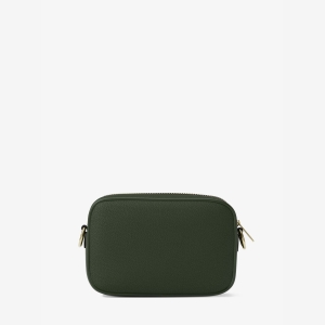 Michael Kors Outlet Jet Set Small Pebbled Leather Camera Crossbody Bag - MOSS - Image 4