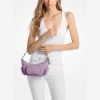 Michael Kors Outlet Merritt Small Signature Logo Convertible Shoulder Bag - LT QUARTZ - Image 5