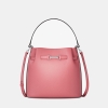 Michael Kors Outlet Carson Medium Pebbled Leather Convertible Bucket Crossbody Bag