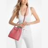 Michael Kors Outlet Carson Medium Pebbled Leather Convertible Bucket Crossbody Bag - Image 5