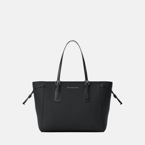 Michael Kors Outlet Voyager Large Saffiano Leather Tote Bag - BLACK