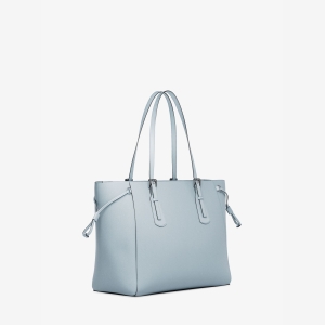 Michael Kors Outlet Voyager Large Saffiano Leather Tote Bag - PALE OCEAN - Image 4