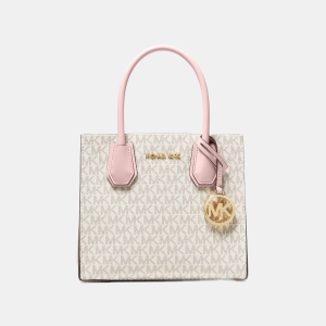 Mercer Medium Logo and Leather Accordion Crossbody Bag