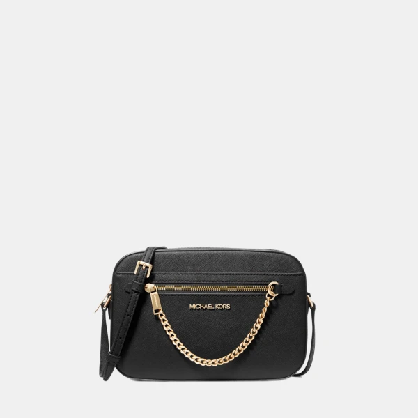 Jet Set Large Saffiano Leather Crossbody Bag