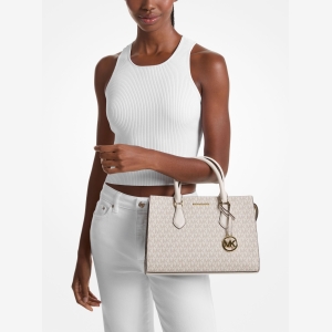 Michael Kors Outlet Sheila Medium Logo Satchel - Image 4