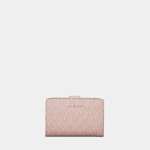 Michael Kors Outlet Jet Set Medium Signature Logo Bi-Fold Wallet