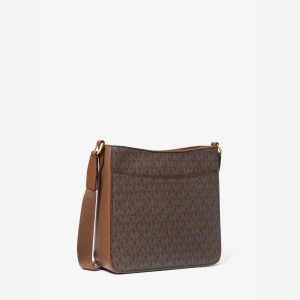 Michael Kors Outlet Jet Set Travel Small Signature Logo Messenger Bag - Image 4